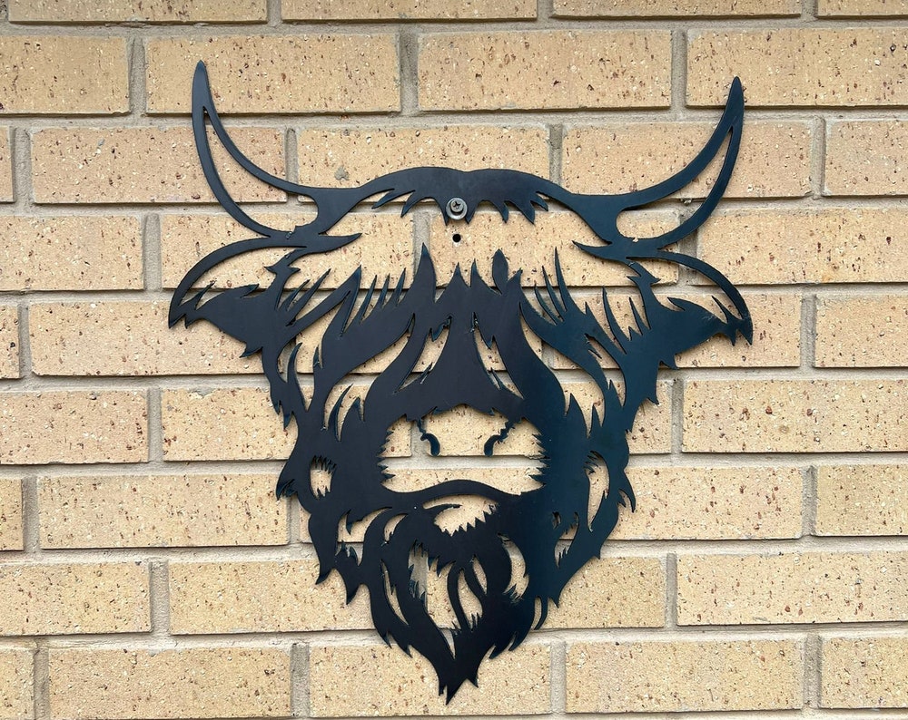 Wall Art | Hamish the Highland Cow | Steel Art